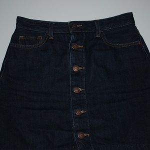 hollister ultra high rise - dark blue denim